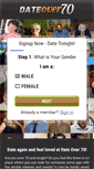 Mobile Screenshot of dateover70.com